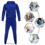 Men’s Royal Blue Tracksuit Set – Full Zip Sweatpants