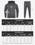 Men's Casual Grey Tracksuit with Zip Hoodie