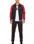 Tebreux Men's Black 2-Piece Tracksuit Set