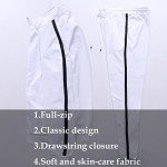 Men's Full Zip White Activewear Tracksuit Set