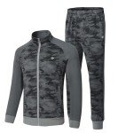 Men's MoFiz Camo Athletic Tracksuit Set, XL