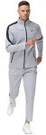 Light Gray Men's 2-Piece Athletic Tracksuit
