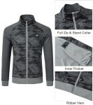 Men's MoFiz Camo Athletic Tracksuit Set, XL