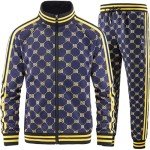 Men's Plaid Track Suit Set - Jogger Outfit