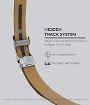 Men's Leather Ratchet Belt - Micro Adjustable Style