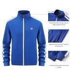 Men's Casual Full Zip Tracksuit Set - Blue