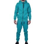 Men's Turquoise Athletic Hoodie & Jogger Set