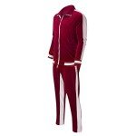 Men's Vintage Velvet Tracksuit Set in Casual Style
