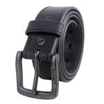 Levi's Men's Matte Black Casual Belt, Large
