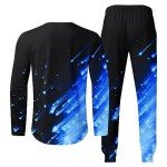 Men's Casual 2-Piece Tracksuit Set with Print