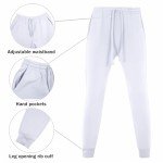 Men's White Full Zip Hoodie Tracksuit Set