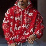 Men's Christmas Tracksuit with Funny Reindeer Graphic
