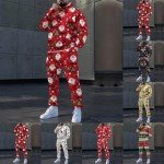 Men's Christmas Tracksuit with Funny Reindeer Graphic
