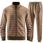 Men's Brown Track Suit Set - JW-2501