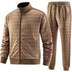 Men's Brown Track Suit Set - JW-2501