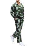 Men's Grey Camo 2-Piece Track Suit Set