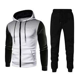 Men's Pink & Black Velour Tracksuit Set