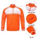 Men's Neon Orange/Black Tracksuit Set - 5X-Large