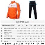 Men's Neon Orange/Black Tracksuit Set - 5X-Large