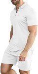 Men's Casual Polo and Shorts Tracksuit Set