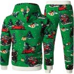 FANARCHER Men’s 2-Piece Casual Tracksuit Set