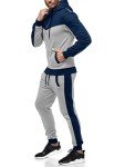 Men's Casual Jogging 2-Piece Hooded Tracksuit