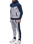 Men's Casual Jogging 2-Piece Hooded Tracksuit