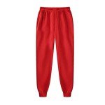 Men's Casual Red Tracksuit Sweatshirt & Pants Set