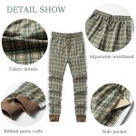 Men’s 2-Piece Plaid Track Suit Set - Green
