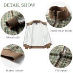 Men’s 2-Piece Plaid Track Suit Set - Green