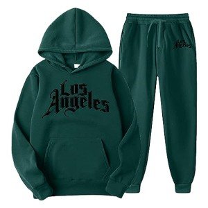Los Angeles Men's Graphic Hoodie and Sweatpants Set