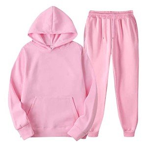 Men's Pink Baggy Hoodie and Jogger Set
