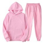 Men's Pink Baggy Hoodie and Jogger Set