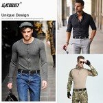 Men's Double Prong Leather Belt - Black