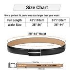 ITIEZY Men's Leather Ratchet Belts - 2 Pack