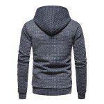 Dark Gray Men's Waffle Knit Hoodie and Joggers Set