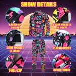 Retro 80s/90s Mens Track Suit Set - Purple