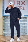 COOFANDY Men's Navy Hoodie and Sweatpants Set