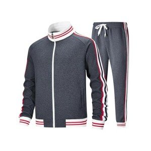 Men's Long Sleeve Track Suit Set - XX-Large