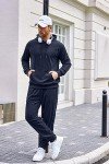 COOFANDY Men's Navy Hoodie and Sweatpants Set
