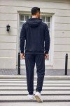 COOFANDY Men's Navy Hoodie and Sweatpants Set