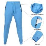 Sky Blue Men's Fleece Tracksuit Set, X-Large