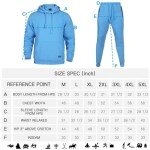 Sky Blue Men's Fleece Tracksuit Set, X-Large