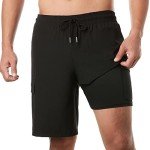 Men's Quick-Dry Swim Shorts with Compression Liner