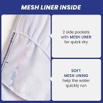 Men’s Red Palm Tree Quick Dry Swim Trunks