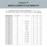 Speedo Men's Endurance+ Black Jammer Swimsuit, Size 34