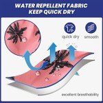 Men’s Red Palm Tree Quick Dry Swim Trunks