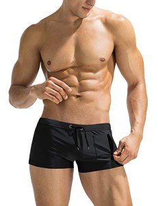 COOFANDY Men's Square Leg Swim Trunks