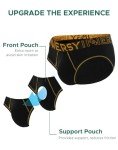 Innersy Men's Moisture-Wicking Bikini Briefs 4-Pack