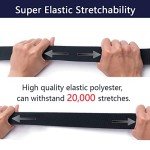 Men's Stretch Tactical Canvas Belt - Adjustable Black